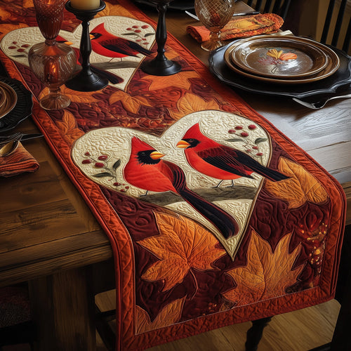 Autumn Cardinals Quilted Table Runner GFTOMA2567