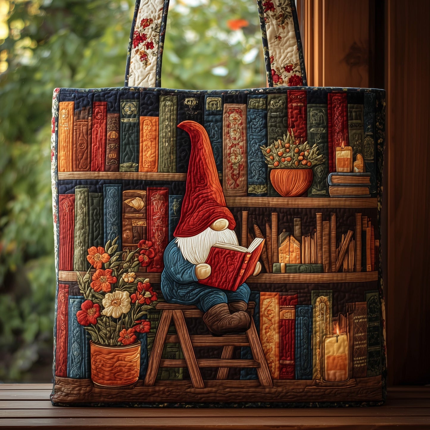 Cozy Book Quilted Tote Bag GFTOMA2572