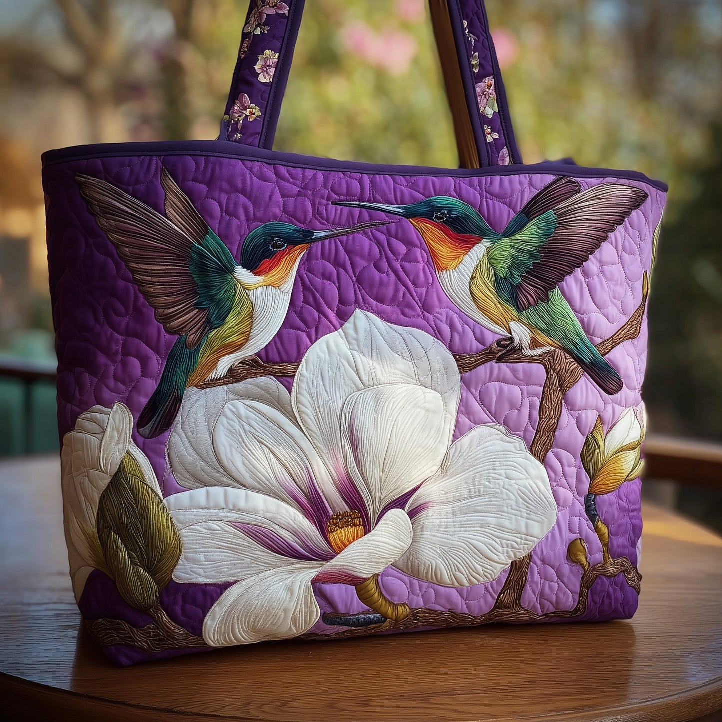 Hummingbird Quilted Tote Bag GFTOMA2684