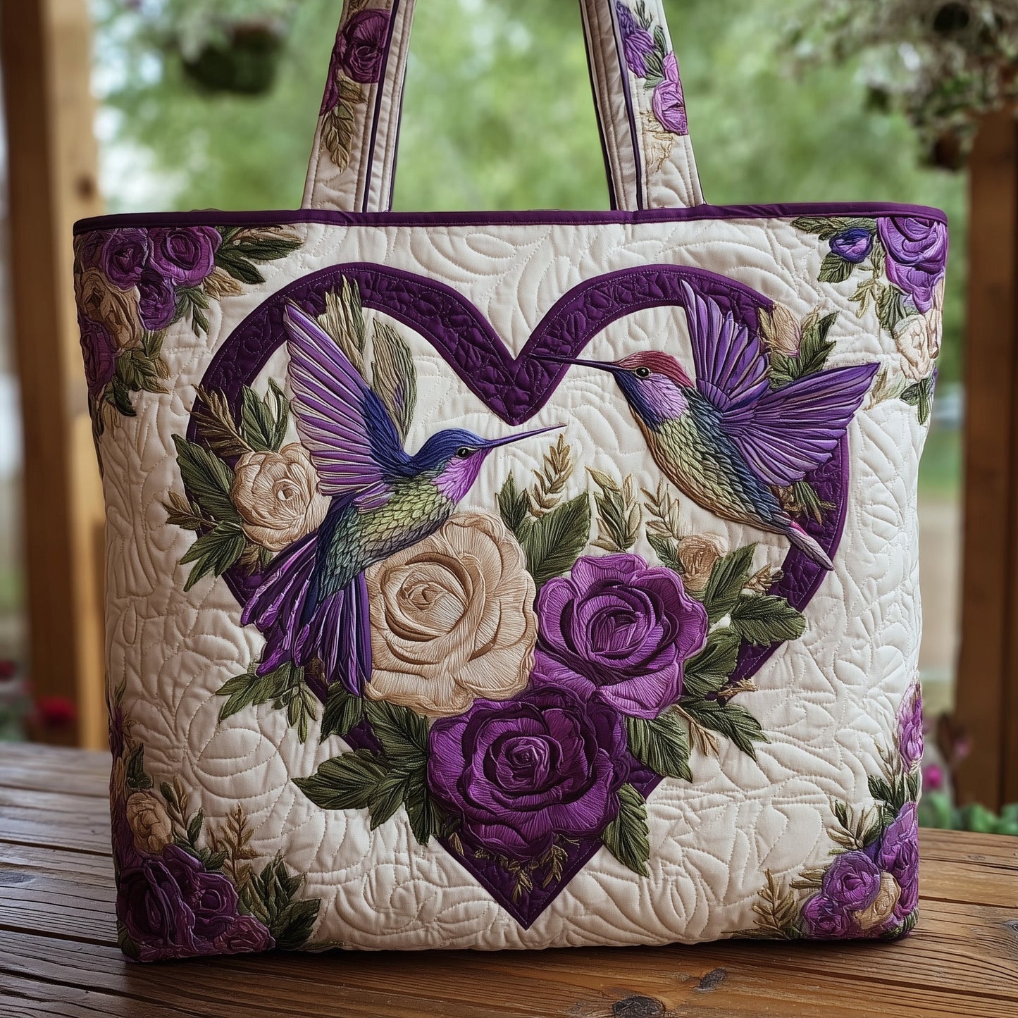 Hummingbird Quilted Tote Bag GFTOMA2687