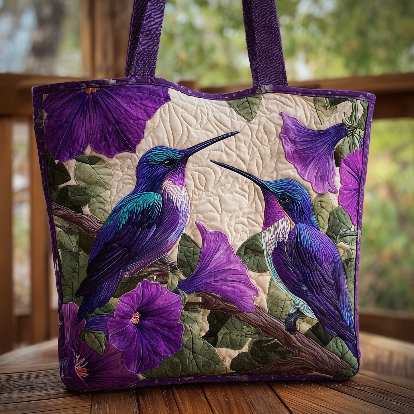 Hummingbird Quilted Tote Bag GFTOMA2689