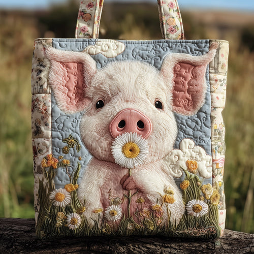 Happy Piggies Quilted Tote Bag GFTOMA2698