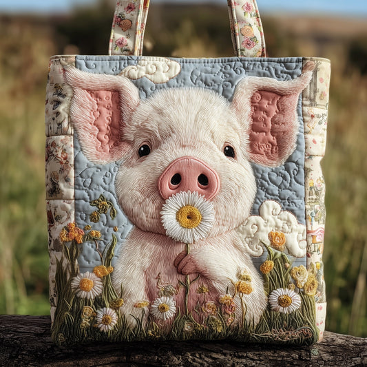 Happy Piggies Quilted Tote Bag GFTOMA2698