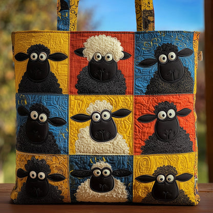 Whimsical Sheep Quilted Tote Bag GFTOMA2715