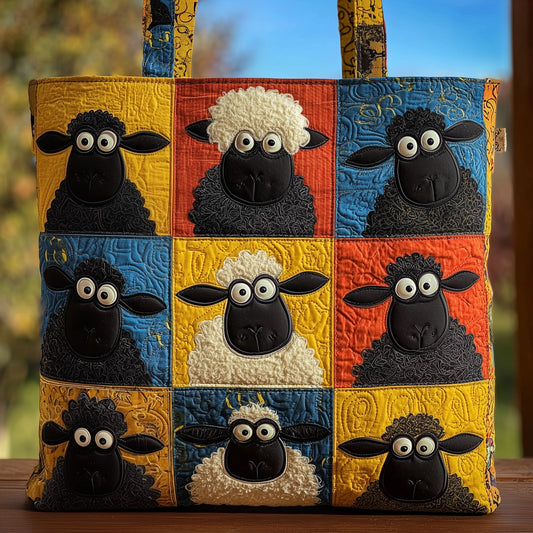 Whimsical Sheep Quilted Tote Bag GFTOMA2715