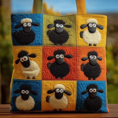 Whimsical Sheep Quilted Tote Bag GFTOMA2716
