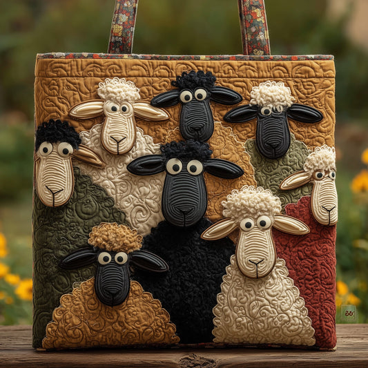Whimsical Sheep Quilted Tote Bag GFTOMA2719