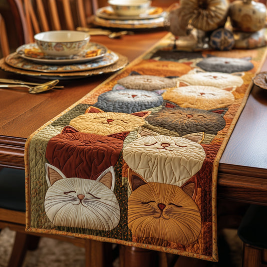 Sleeping Cat Quilted Table Runner GFTOMA2741