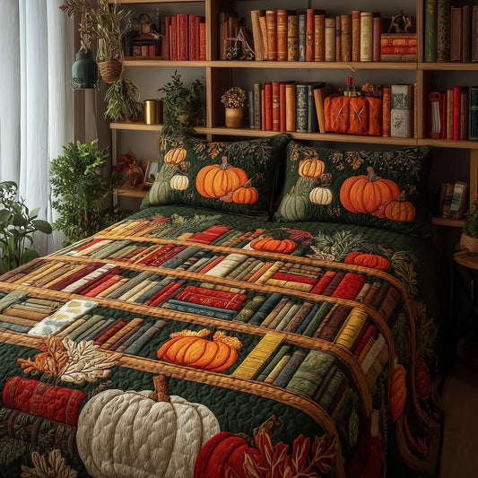 Cozy Library 3-Piece Quilted Bedding Set GFTOMA2760