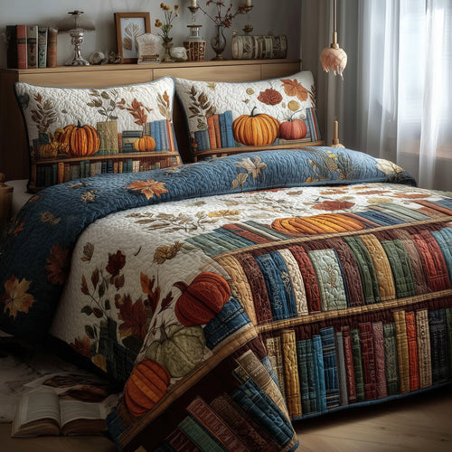 Cozy Library 3-Piece Quilted Bedding Set GFTOMA2763