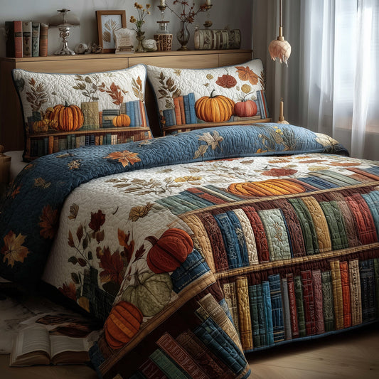 Cozy Library 3-Piece Quilted Bedding Set GFTOMA2763