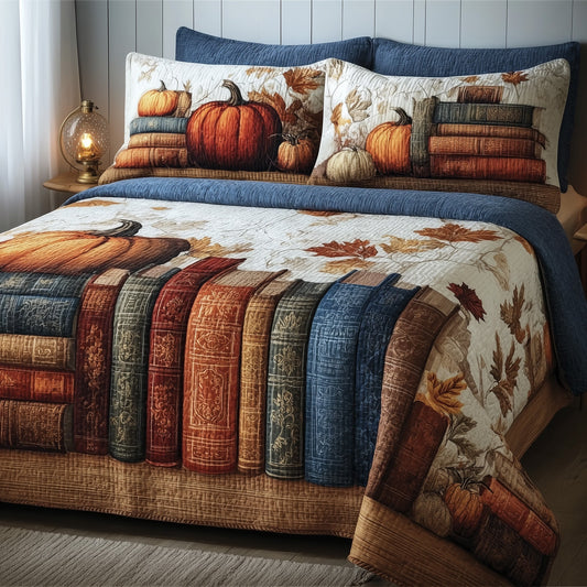 Cozy Library 3-Piece Quilted Bedding Set GFTOMA2764