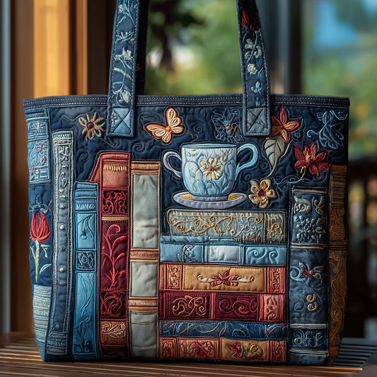 Cozy Book Quilted Tote Bag GFTOMA2781