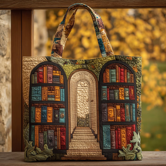 Fall Book Haven Quilted Tote Bag GFTOMA2787