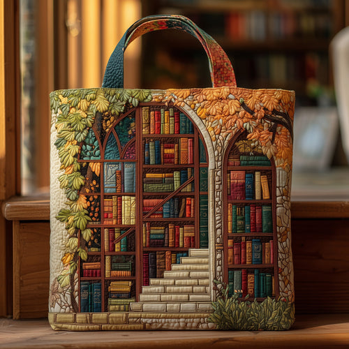 Fall Book Haven Quilted Tote Bag GFTOMA2789