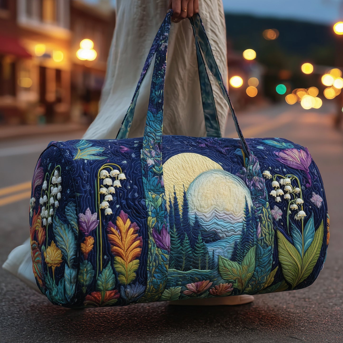 Lily Of The Valley Quilted Duffle Bag GFTOMA2808