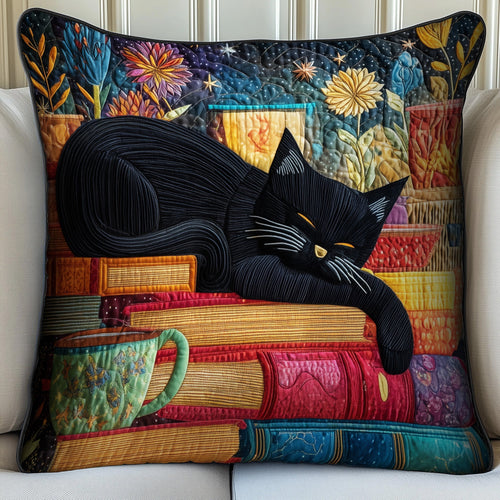 Sleeping Cat Quilted Pillow Case GFTOMA2840