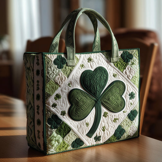 Irish Shamrock Quilted Tote Bag GFTOMA2846