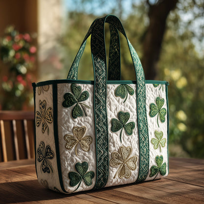 Irish Shamrock Quilted Tote Bag GFTOMA2847