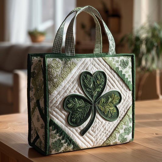 Irish Shamrock Quilted Tote Bag GFTOMA2849