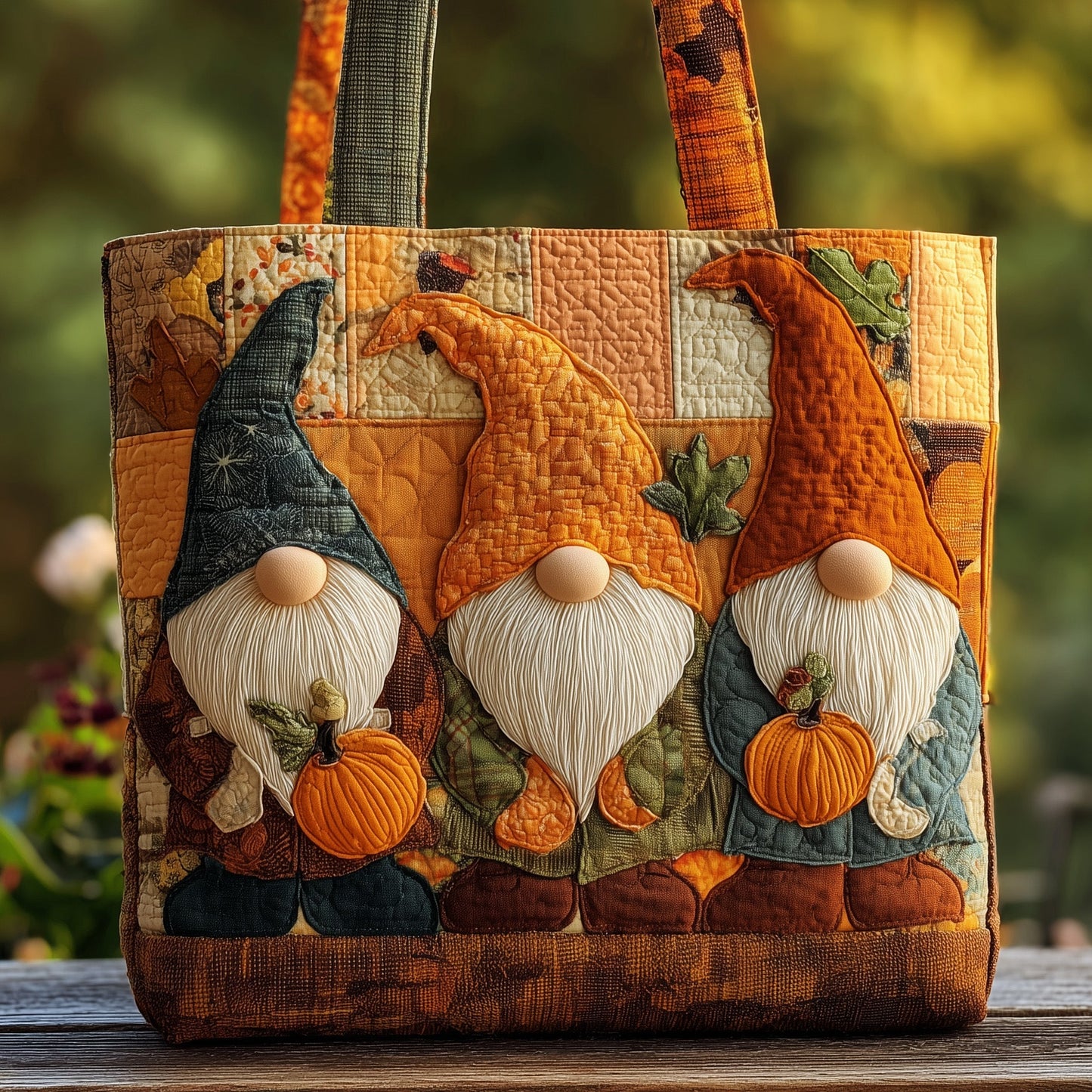 Gnome Quilted Tote Bag GFTOMA2858