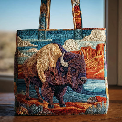Bison Quilted Tote Bag GFTOMA2864