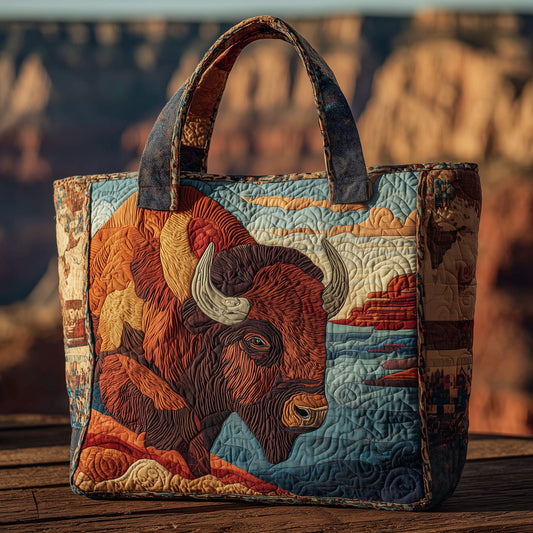Bison Quilted Tote Bag GFTOMA2865