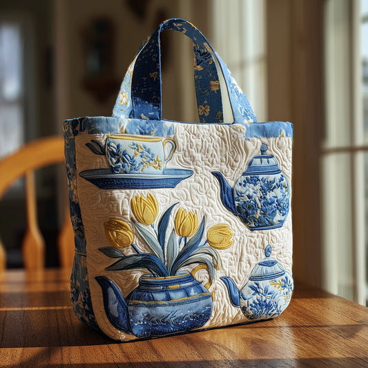 Teaware Quilted Tote Bag GFTOMA2866