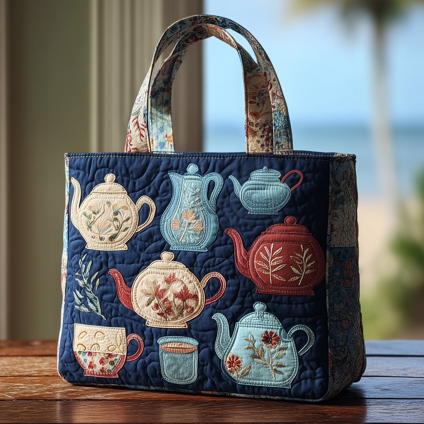 Teaware Quilted Tote Bag GFTOMA2869
