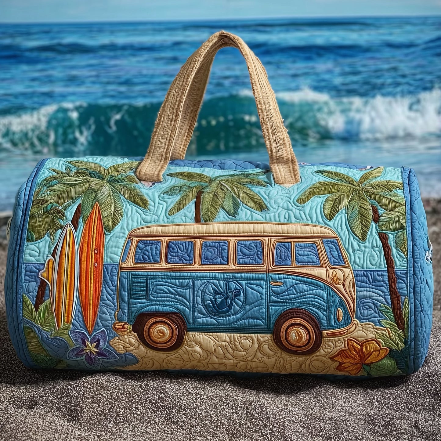 Hippie Van Quilted Duffle Bag GFTOMA2888