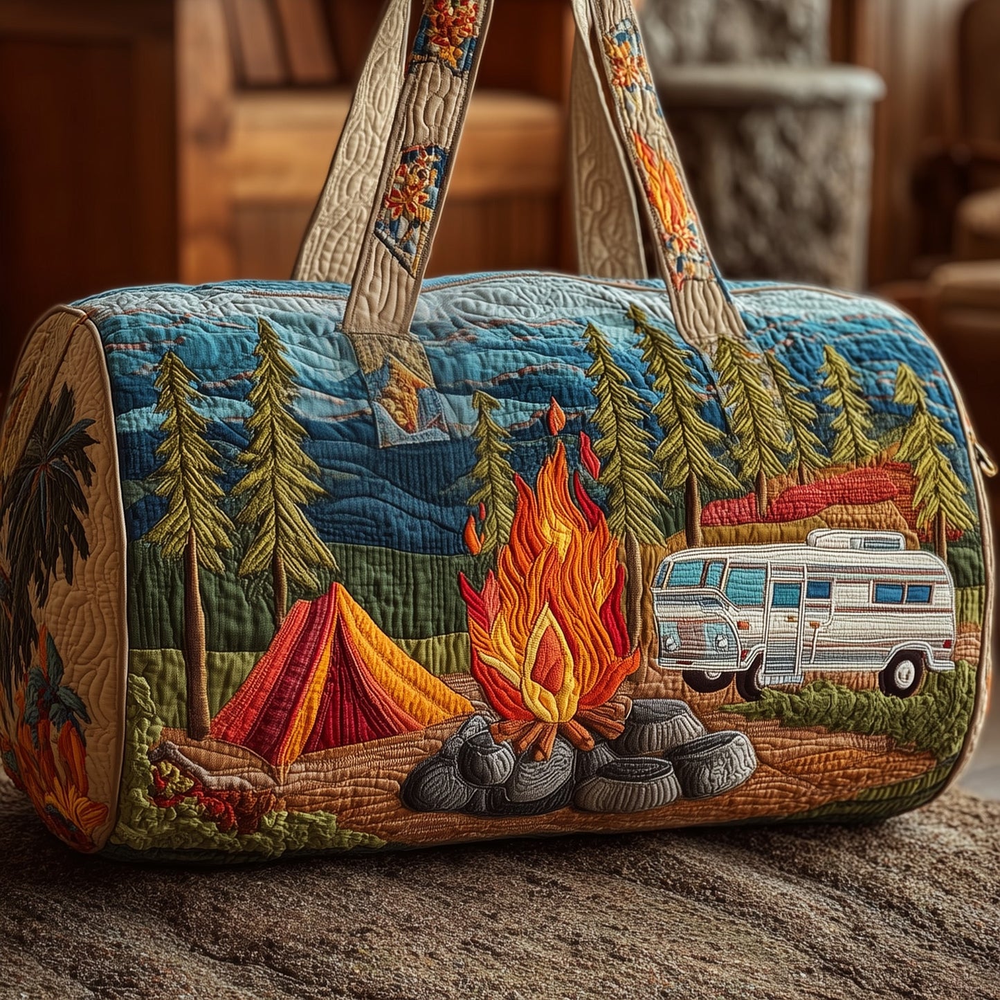 Camping Vibe Quilted Duffle Bag GFTOMA2906