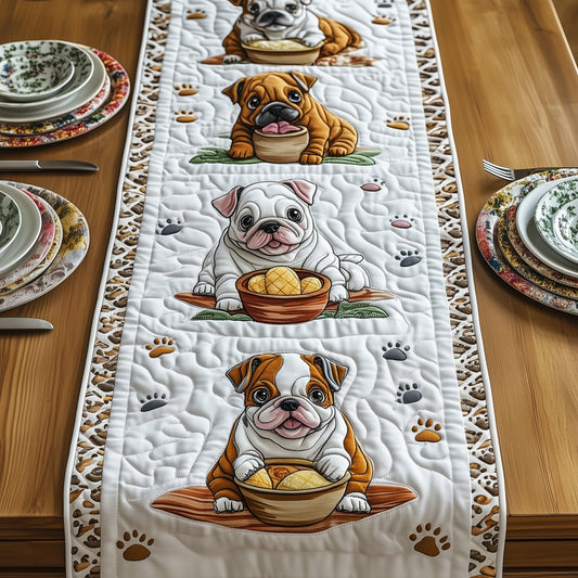 Bulldog Quilted Table Runner GFTOMA292