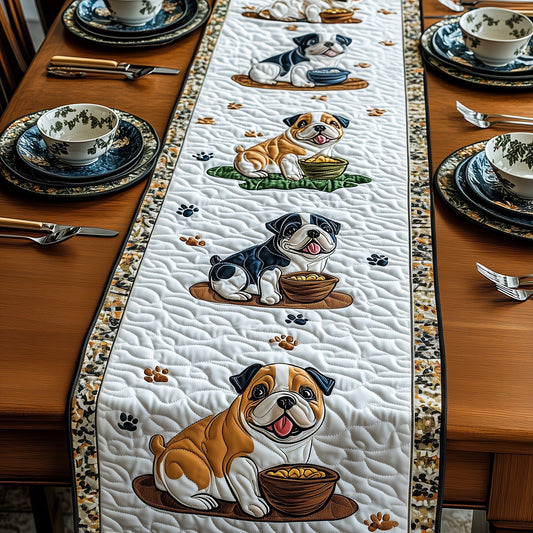 Bulldog Quilted Table Runner GFTOMA296