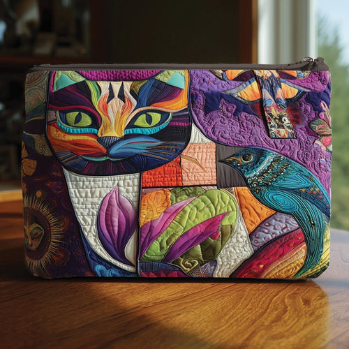 Whimsical Cat Quilted Purse GFTOMA2973