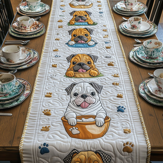 Bulldog Quilted Table Runner GFTOMA297
