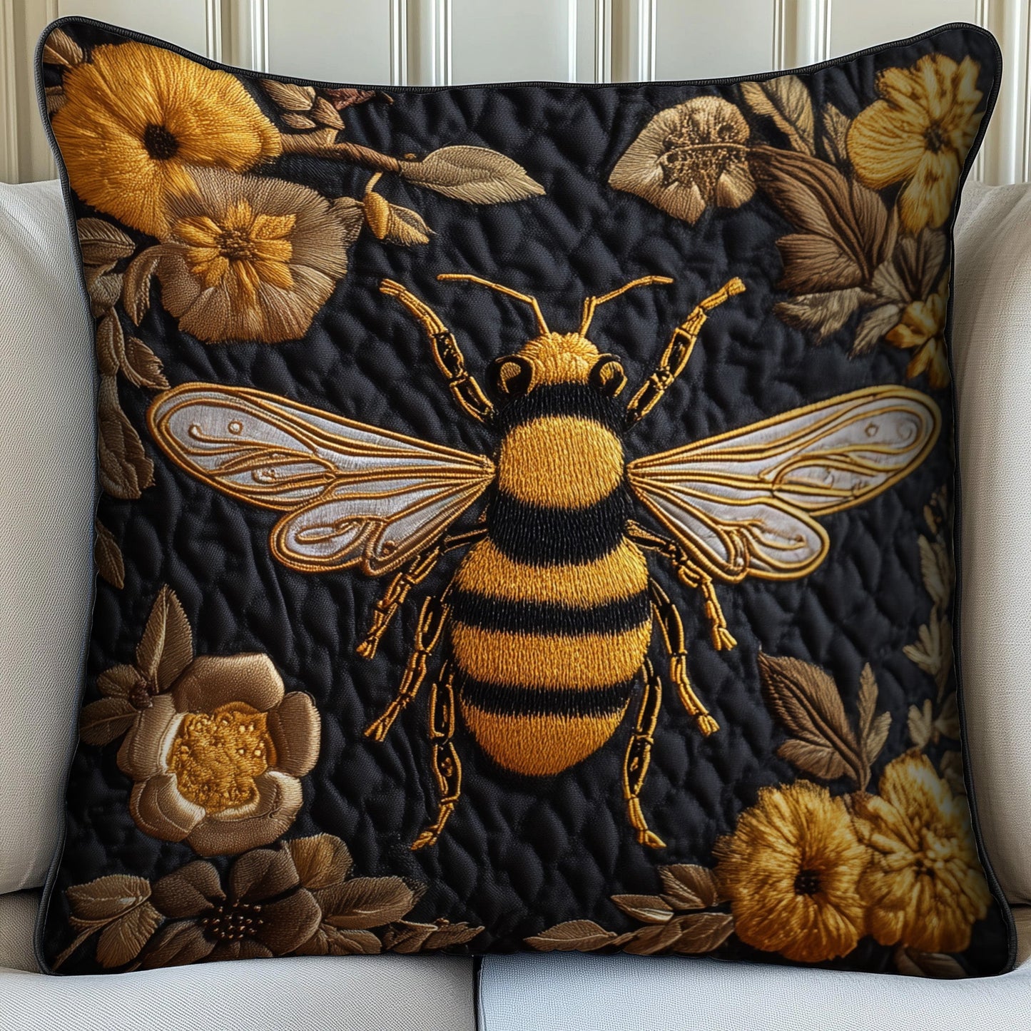 Bumble Bee Quilted Pillow Case GFTOMA2981