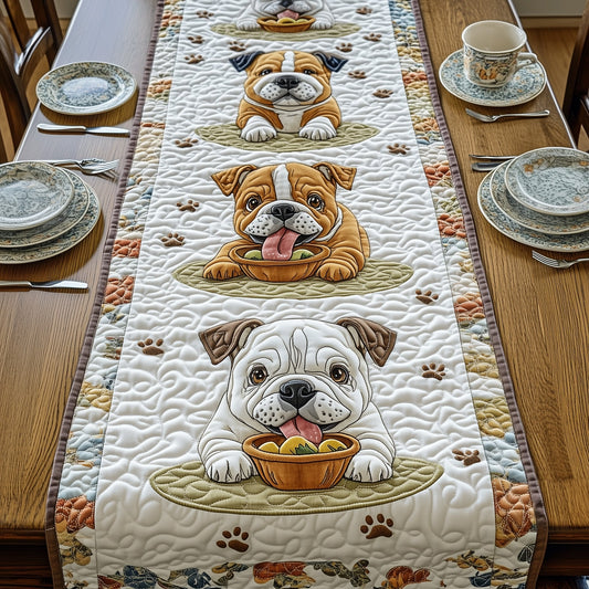 Bulldog Quilted Table Runner GFTOMA298