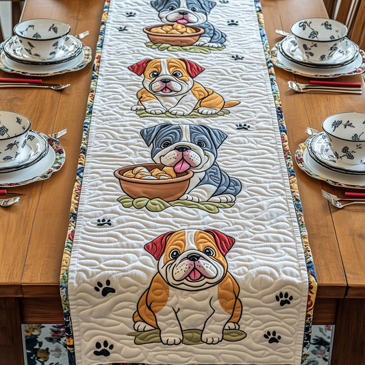Bulldog Quilted Table Runner GFTOMA300