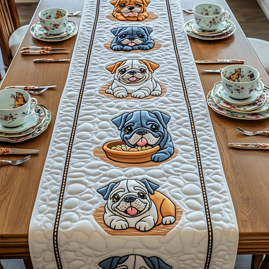 Bulldog Quilted Table Runner GFTOMA301