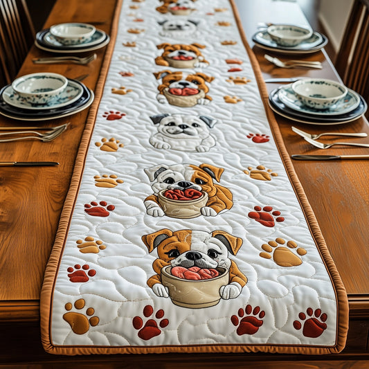 Bulldog Quilted Table Runner GFTOMA302