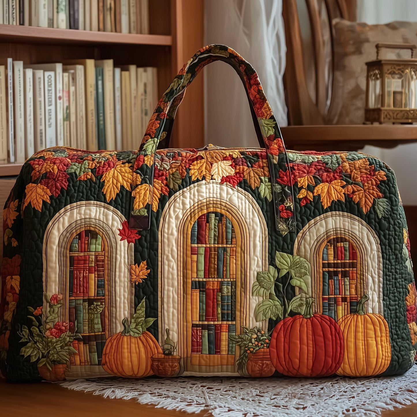 Cozy Library Quilted Duffle Bag GFTOMA3046
