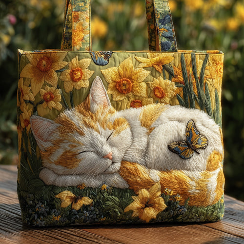 Dreamy Cat Quilted Tote Bag GFTOMA3051