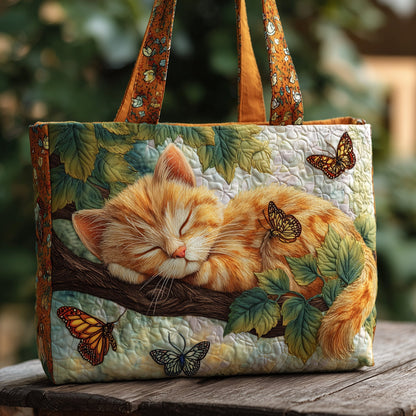 Dreamy Cat Quilted Tote Bag GFTOMA3054