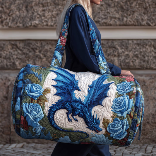Blue Dragon Quilted Duffle Bag GFTOMA3090