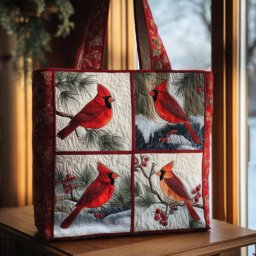 Scarlet Winter Quilted Tote Bag GFTOMA3109