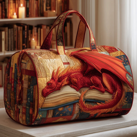 Library Dragon Quilted Duffle Bag GFTOMA3121