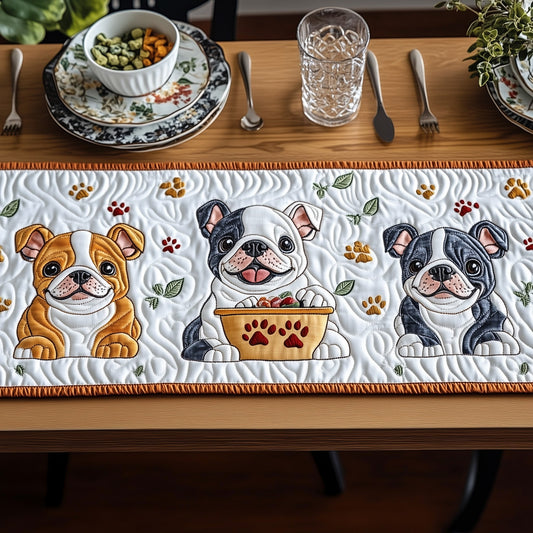 Bulldog Quilted Table Runner GFTOMA315