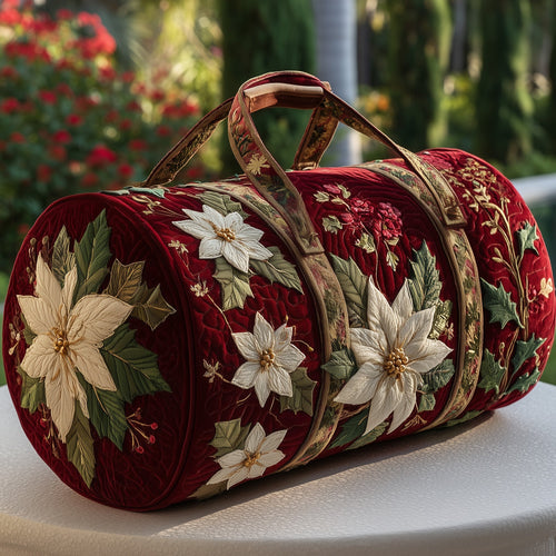 Poinsettia Quilted Duffle Bag GFTOMA3169