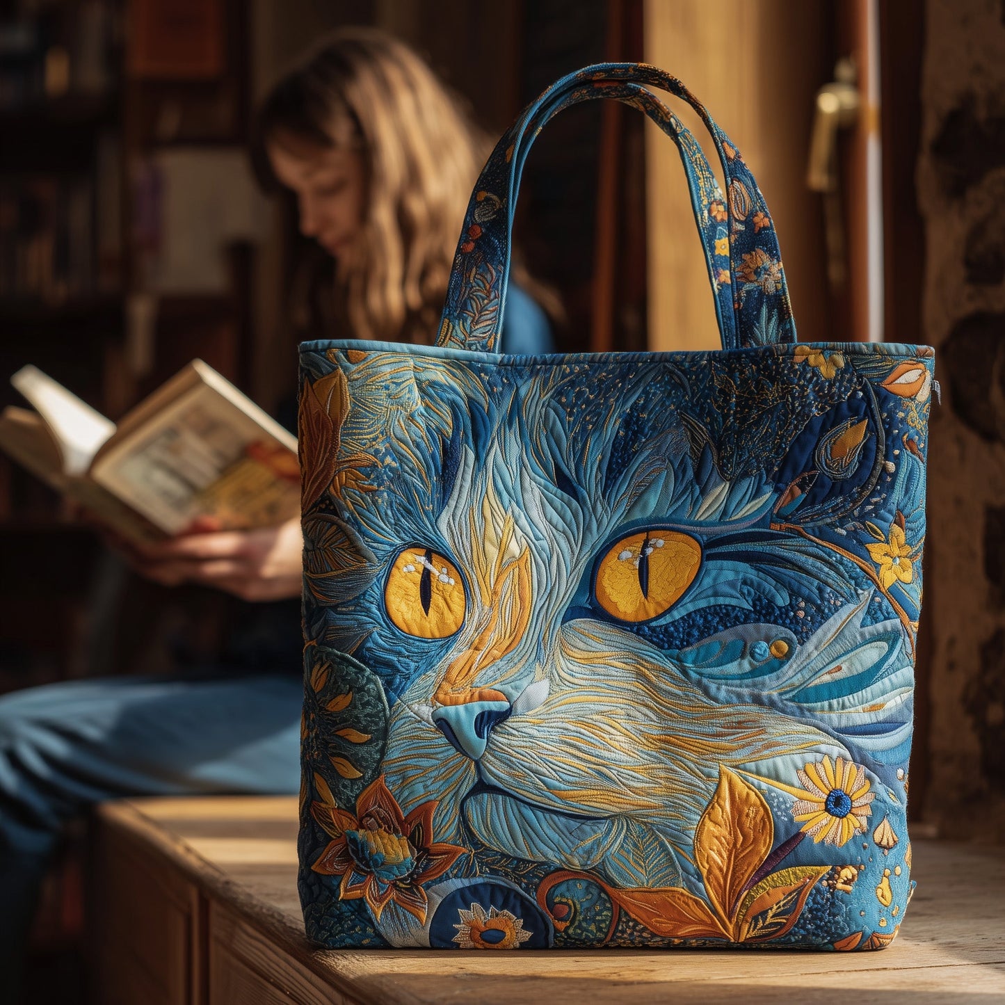 Mystic Meow Quilted Tote Bag GFTOMA3203
