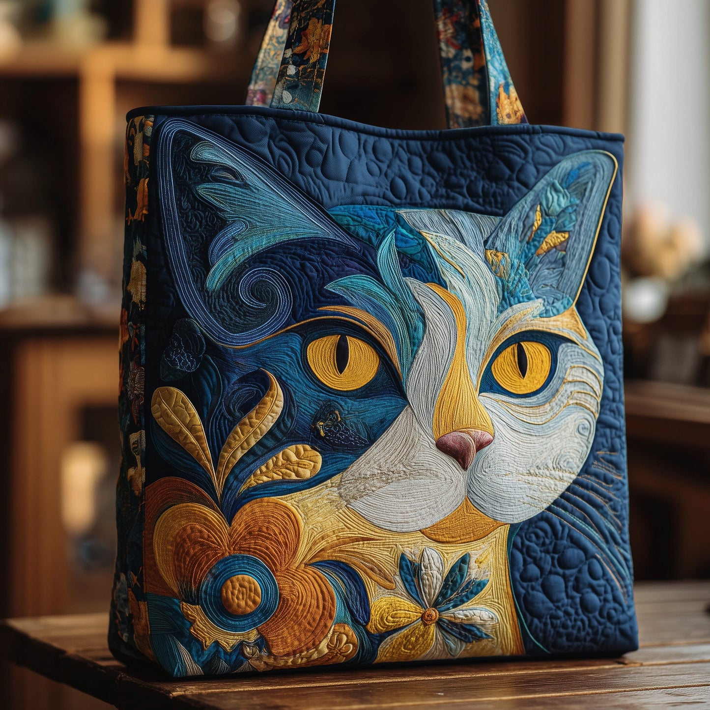 Mystic Meow Quilted Tote Bag GFTOMA3204